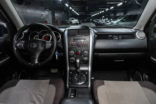 Novosibirsk Rusia Junio 2020 Suzuki Grand Vitara Prestige Interior Del —  Fotos de Stock