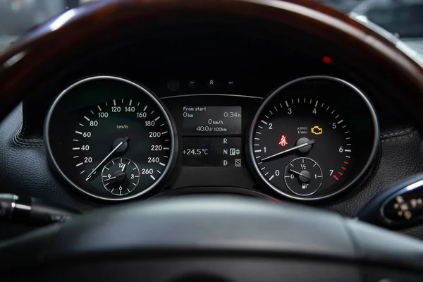 Novosibirsk Russia July 2020 Mercedes Benz Class Sign Symbol Car — Stock Photo, Image