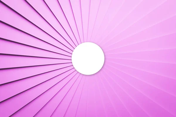 Illustratie Volumetrische Roze Witte Bal Een Geometrische Monofone Achtergrond Parallelogram — Stockfoto
