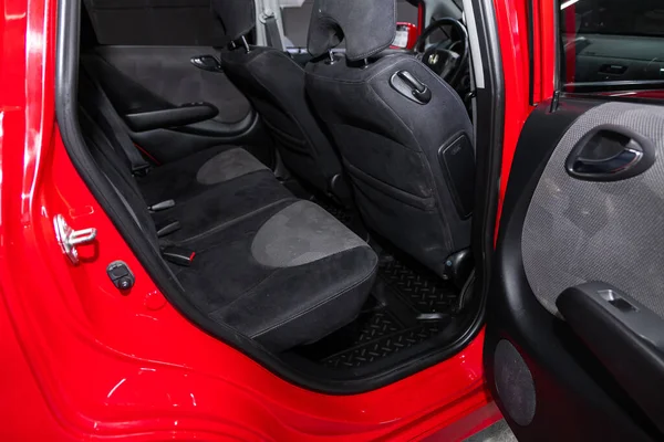 Novosibirsk Rusya Temmuz 2020 Honda Jazz Comfort Car Arabanın Içi — Stok fotoğraf