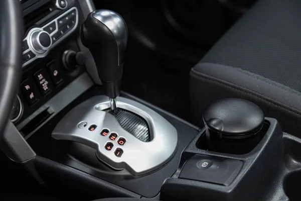 Novosibirsk Rússia Agosto 2020 Renault Koleos Gear Shift Engrenagem Transmissão — Fotografia de Stock