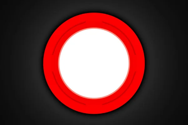 Egy Piros Kiberportál Illúziója Benne Egy Fehér Fénygömbbel Fantasztikus Cella — Stock Fotó