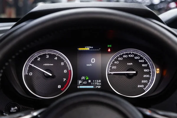 Novosibirsk Russia July 2020 Subaru Forester Sign Symbol Car Dashboard — 图库照片