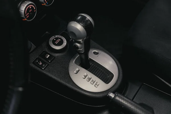 Novosibirsk Russia August 2020 Nissan Trail Close View Automatic Gearbox — 图库照片