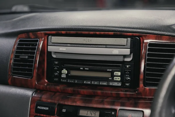 Novosibirsk Russia August 2020 Toyota Corolla Auto Interior Car Stereo — Stock Photo, Image