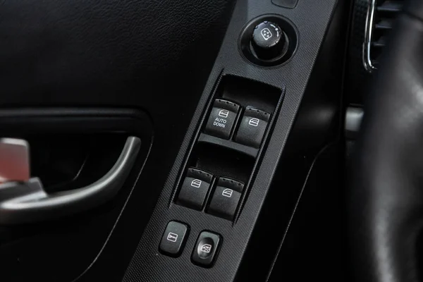 Novosibirsk Russia 2020 Ssang Yong Action Close Door Control Panel — 스톡 사진