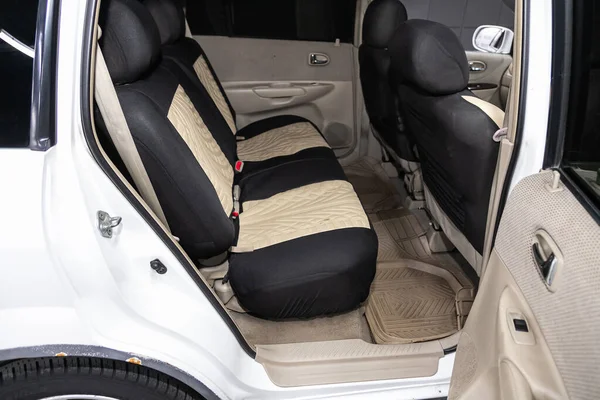 Novosibirsk Russia August 2020 Mazda Premacy Black Beige Internal Design — 스톡 사진