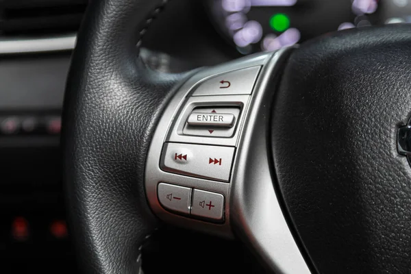 Novosibirsk 2020 Nissan Trail Modern Black Steering Multifunction Button Quick — 스톡 사진