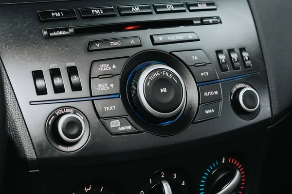 Novosibirsk Rusko Září 2020 Mazda Audio Palubní Desky Přijímači Ovládací — Stock fotografie