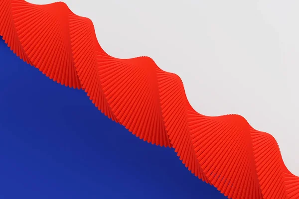 Απεικόνιση Μιας Στερεοφωνικής Ταινίας Διαφορετικών Χρωμάτων Γεωμετρικές Λωρίδες Παρόμοιες Κύματα — Φωτογραφία Αρχείου