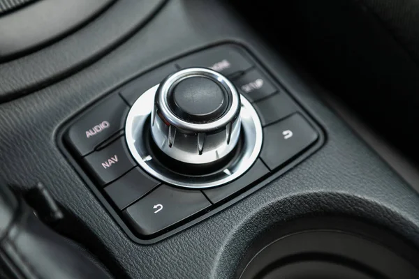 Novosibirsk Russia August 2020 Mazda Close Shot Modern Central Console — 스톡 사진