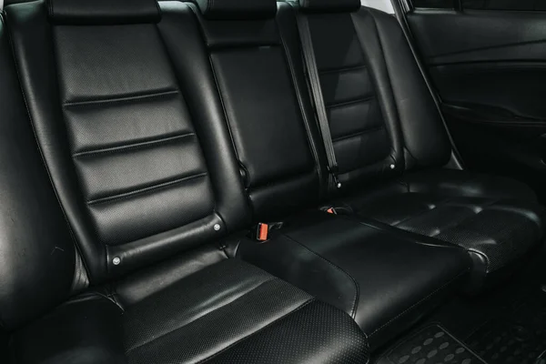 Novosibirsk Russia September 2020 Mazda Rear Seat Passengers Black Textile — Stock Photo, Image