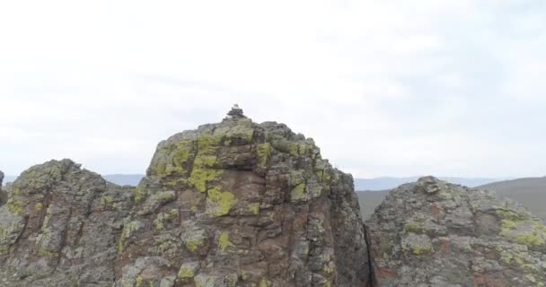 Baikal Olkhon Öar Skytte Från Drone Flygfotografering Irkutskregionen Sommar — Stockvideo