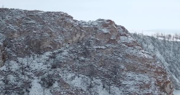 Bajkał Wyspy Olchon Strzelanie Dronów Fotografia Lotnicza Irkucki Latem — Wideo stockowe