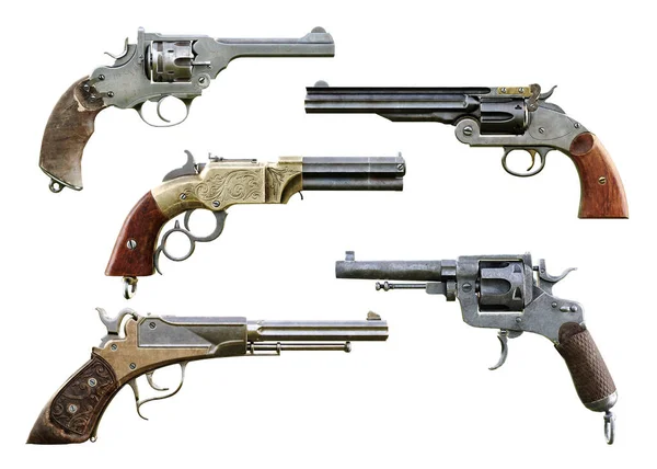 Western Cowboy Πιστόλι Αναμνηστική Συσκευασία Είναι Μια Συλλογή Από Διάφορα — Φωτογραφία Αρχείου