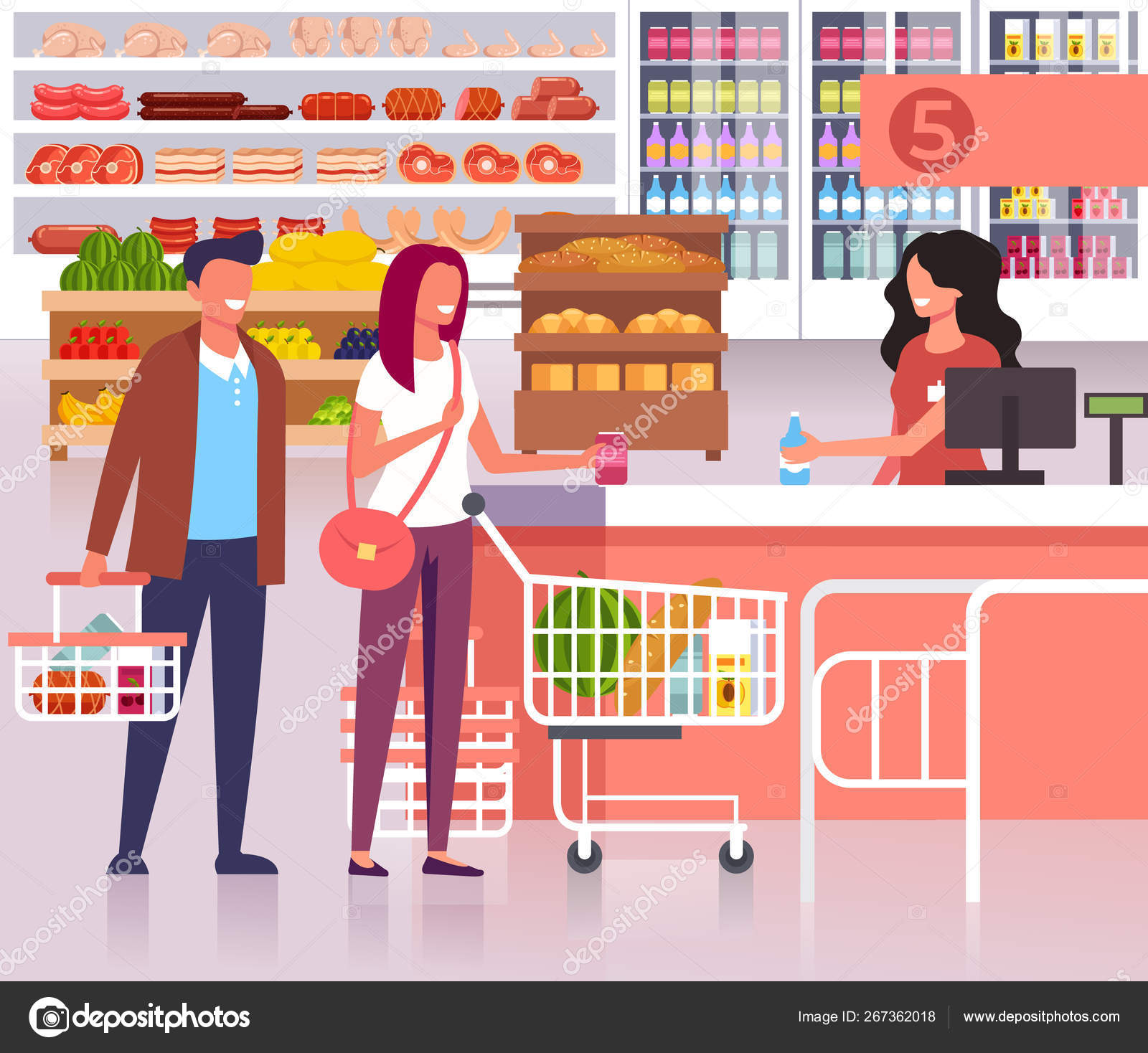People Waiting Line Cash Supermarket Store Vector Flat Cartoon Graphic Stock Vector Image by ©MicrobaGrandioza #267362018 People Waiting Line Cash Supermarket Store Vector Flat Cartoon Graphic Stock Vector Image by ©MicrobaGrandioza #267362018