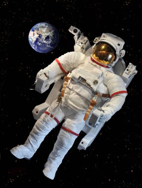 Astronotun uzay giysisi (Nasa tarafından döşenmiş bu görüntü unsurları)