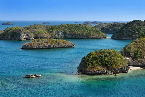 Cluster Small Islands Hundred Islands National Park Pangasinan Philippines — Stock Photo, Image