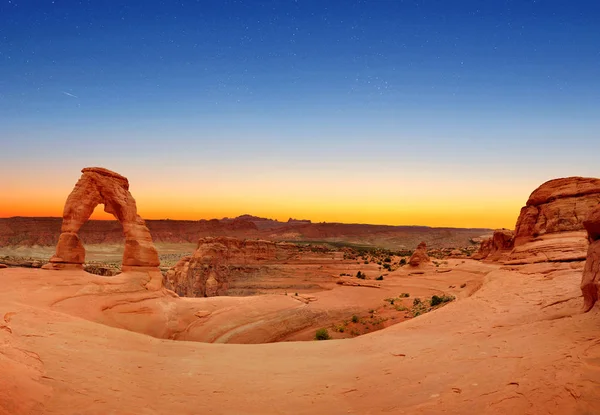 Delikátní Oblouk Národním Parku Arches Utah Usa — Stock fotografie