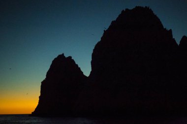 ark, Land's End, Cabo San Lucas, Baja California Sur, Meksika gün batımında