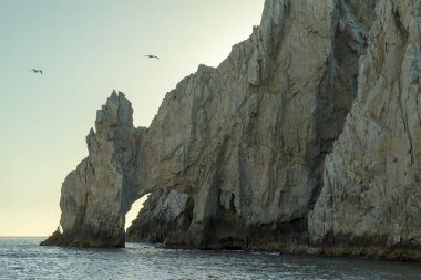 Cabo San Lucas, Meksika, kemer noktası (El Arco). Açık okyanusta taraftan göster.