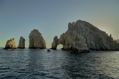 ark, Land's End, Cabo San Lucas, Baja California Sur, Meksika gün batımında