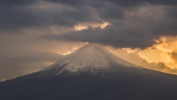 Aktivní Sopka Popocatepetl Mexiku — Stock video