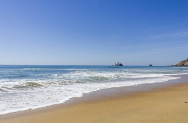Zipolite beach, Çıplaklar Plajı, San Pedro Pochutla, Oaxaca Meksika