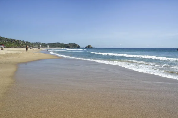 Zipolite ビーチ ヌーディスト ビーチ ペドロ Pochutla オアハカ メキシコ — ストック写真