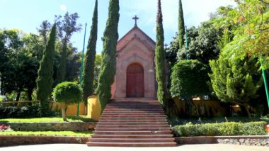 Panoramik İmparator Maximilian Anıtı Chapel Hill, çan (Cerro de Las Campanas) Santiago de Quertaro, Meksika içinde yer alan. 