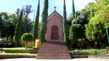 Panoramik İmparator Maximilian Anıtı Chapel Hill, çan (Cerro de Las Campanas) Santiago de Quertaro, Meksika içinde yer alan. 