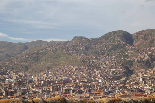 Enero 2019 Vista Aérea Panorámica Sobre Plaza Principal Del Cusco — Foto de Stock