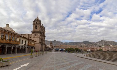 20 Ocak 2019 panoramik Plaza de Armas Cusco, Peru