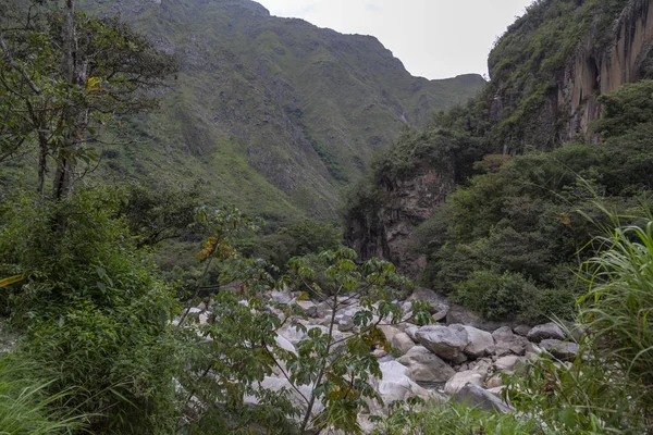 Carretera Hidroeléctrica Vías Tren Machu Picchu Perú — Foto de Stock