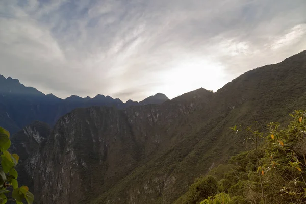 Machu Picchu Perú Ruinas Ciudad Del Imperio Inca Montaña Huaynapicchu — Foto de Stock