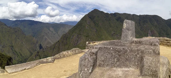 Machu Picchu Perú Ruinas Ciudad Del Imperio Inca Montaña Huaynapicchu — Foto de Stock