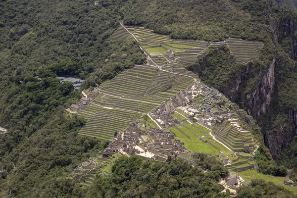 Machu Picchu Peru Ruinen Der Stadt Des Inka Reiches Und — Stockfoto
