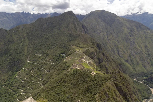 Huaynapicchu Mountain Machu Picchu Pérou Ruines Ville Empire Inca — Photo