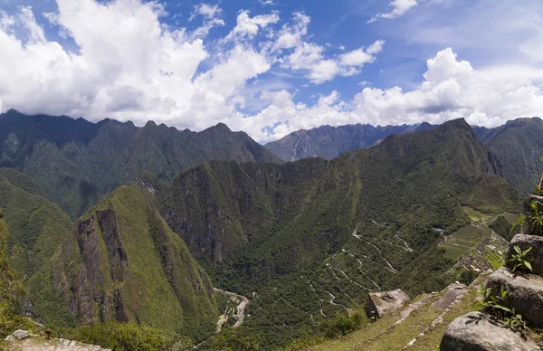 Huaynapicchu Mountain Machu Picchu Pérou Ruines Ville Empire Inca — Photo