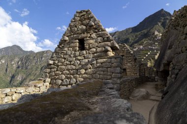Peru'daki Machu Picchu, Inca ayrıntı atış Harabeleri