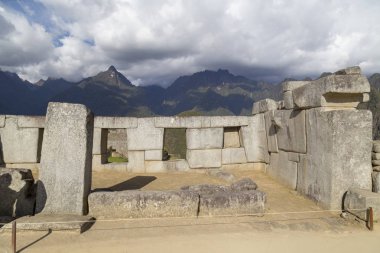 Peru'daki Machu Picchu, Inca ayrıntı atış Harabeleri