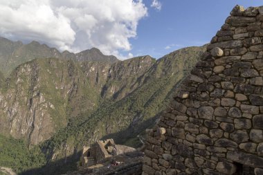 Peru'daki Machu Picchu, Inca ayrıntı atış Harabeleri