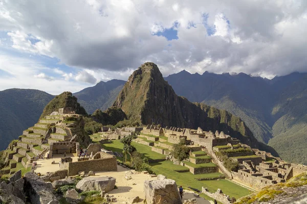 Machu Picchu Peru Detalhe Das Ruínas Incas — Fotografia de Stock