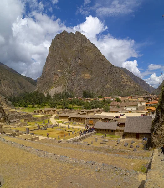 Ольянтайтамбо Руины Террасы Инков Ольянтайтамбо Священная Долина Перу — стоковое фото