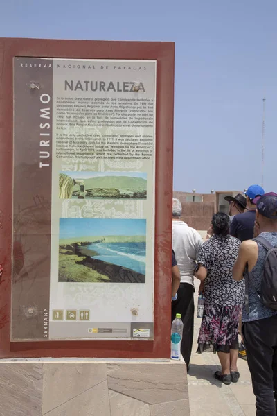 Infographics and maps..., National Reserve of Paracas Peru — стоковое фото