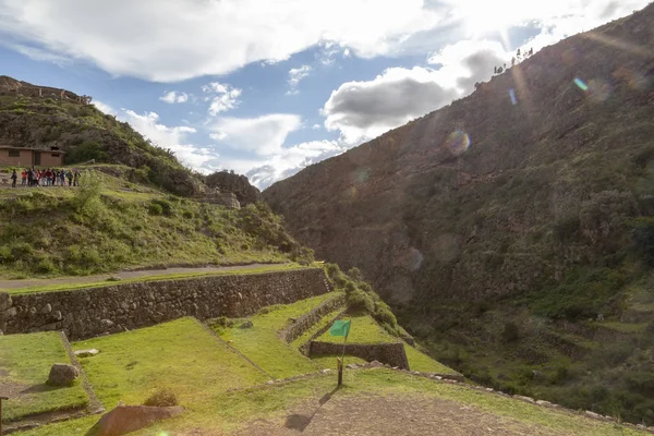 Pisaq, İnkan kalesi harabeleri,Urubamba Vadisi, Peru — Stok fotoğraf