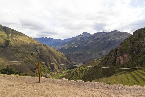 Pisaq, Ruínas da fortaleza Inca, Vale do Urubamba, Peru — Fotografia de Stock