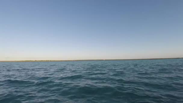 Zachód Słońca Lagunie Siedmiu Kolorów Bacalar Quintana Roo Mxico — Wideo stockowe