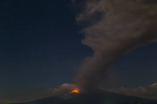 墨西哥普埃布拉-2019年3月18日波波卡特波尔火山喷发 — 图库照片