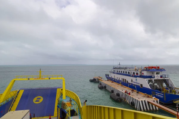 Ferry a Isla Mujeres Cancún, punto de vista — Foto de Stock